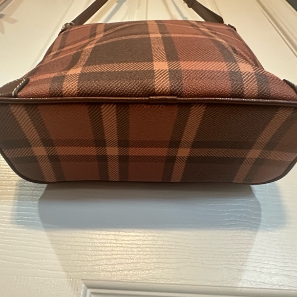 Dooney & Bourke Brown Tartan Plaid Crossbody Bag Purse - Picture 5 of 9